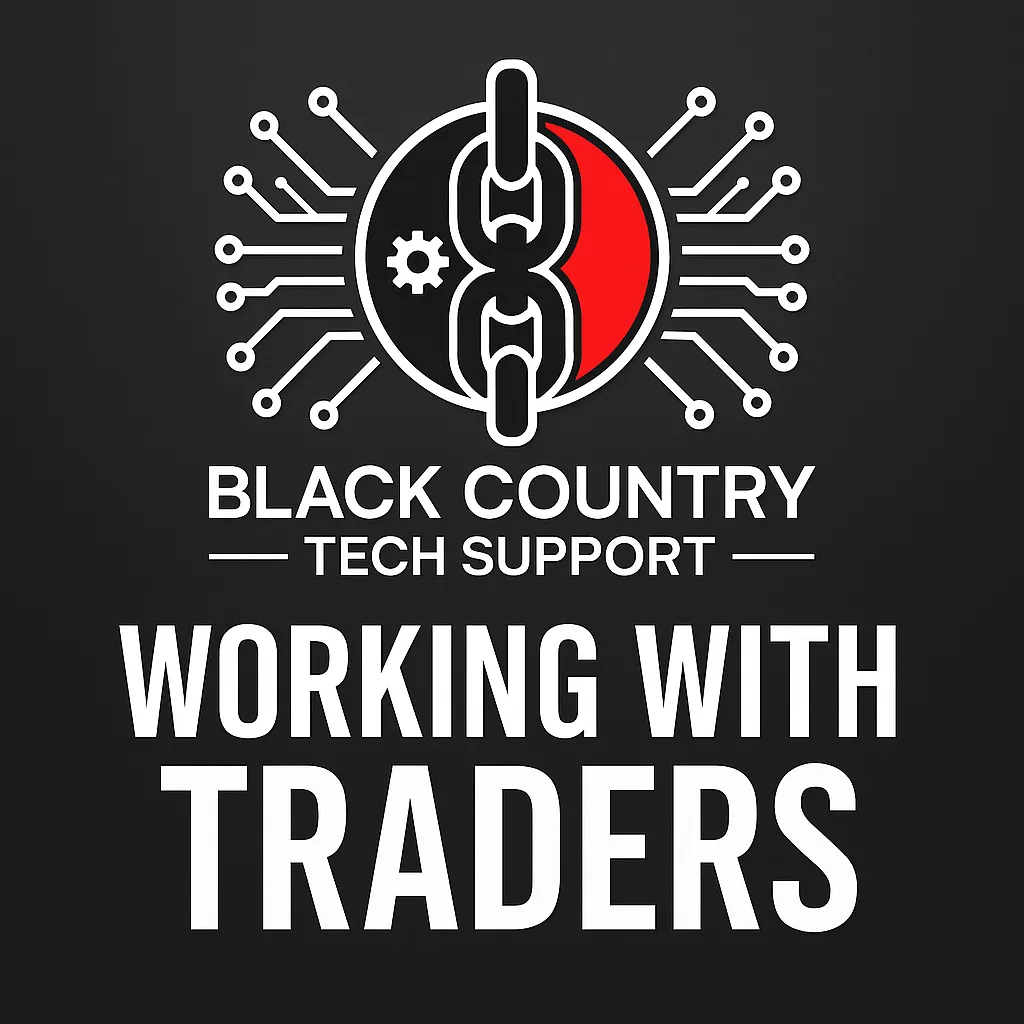working with traders, IT support for tradespeople, websites for trades, local trades tech support, Black Country IT support, Wolverhampton trades IT, affordable websites for trades